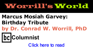 Marcus Mosiah Garvey: Birthday Tribute