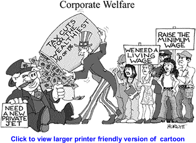 Cartoon: Tax Cuts for the Rich By Mark Hurwitt