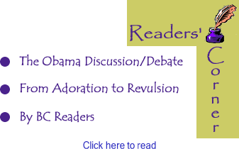 Readers Corner: The Obama Discussion/Debate - From Adoration to Revulsion