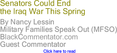 Senators Could End the Iraq War This Spring