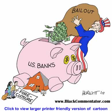 Political Cartoon: Bank Bailout