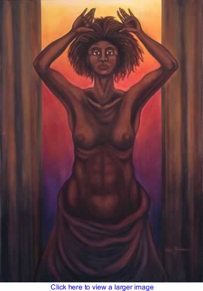 Art: Vulnerability a Woman in Darfur By Larry Richardson