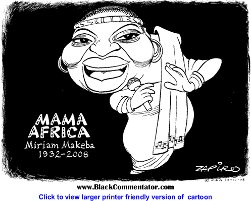 Political Cartoon: Mama Africa By Zapiro, South Africa