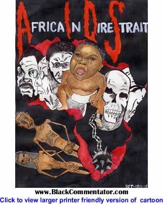 Political Cartoon: Africa-in-Dire-Straits By Bhekani Thwala, South Africa