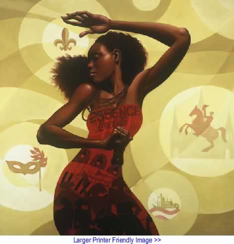 Art: Summertime Groove By Kadir Nelson, San Diego CA
