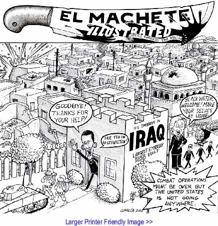 BlackCommentator.com: Political Cartoon - We're Not Going Anywhere By Eric Garcia, Albuquerque NM