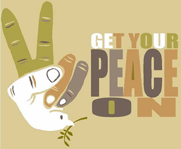 BlackCommentator.com: Political Cartoon -  Get Your Peace On By Mr. Fish, Philadelplhia PA
