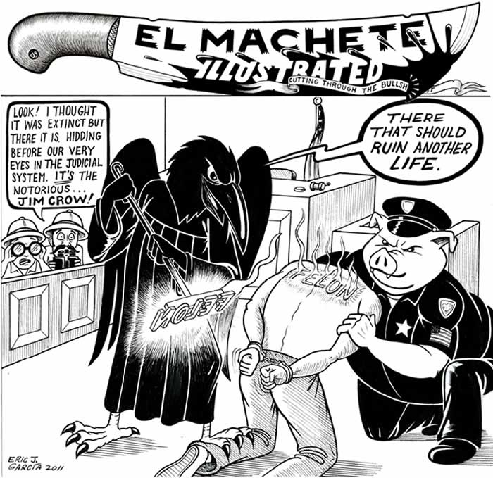 BlackCommentator.com: Political Cartoon - Jim Crow By Eric Garcia, Chicago IL