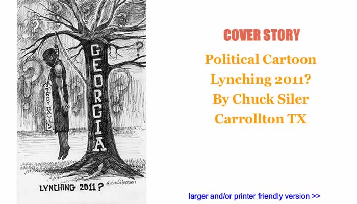 Political Cartoon - Lynching 2011? By Chuck Siler, Carrollton TX
