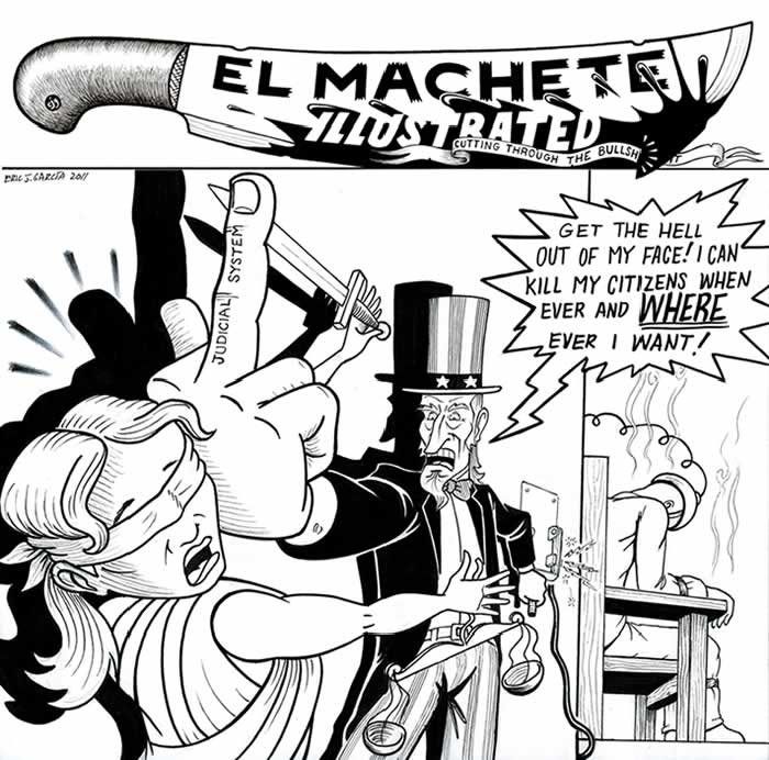 BlackCommentator.com: Political Cartoon -  Capital Punishment By Eric Garcia, Chicago IL