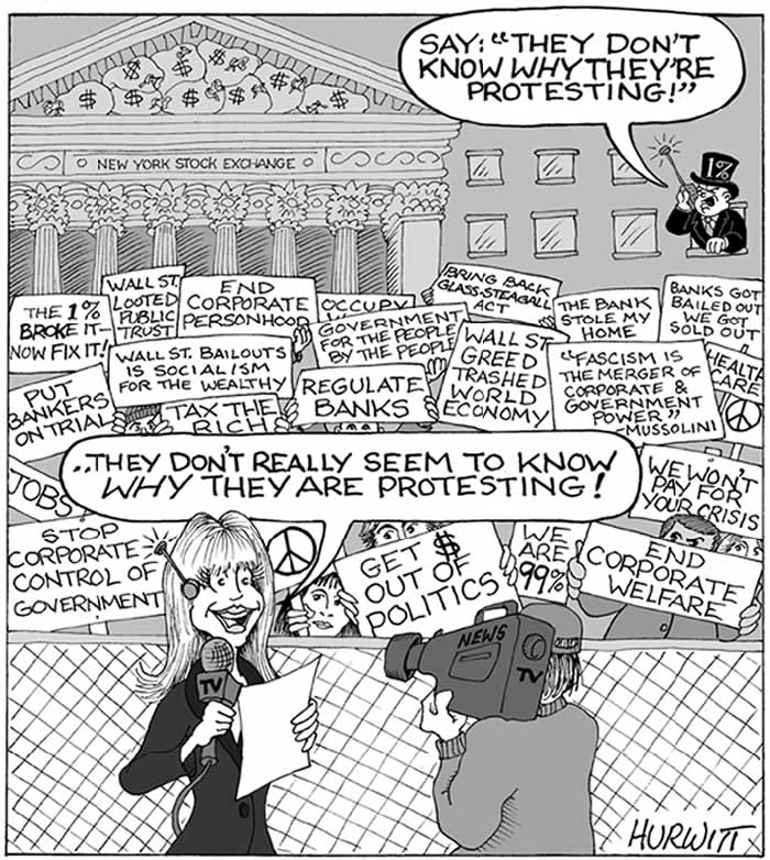 BlackCommentator.com: Political Cartoon - Occupy By Mark Hurwitt, Brooklyn NY