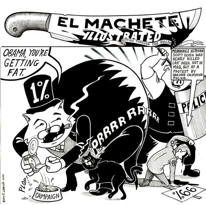 BlackCommentator.com: Political Cartoon - Fat  Cat Feeds Fat Cat By Eric Garcia, Chicago IL