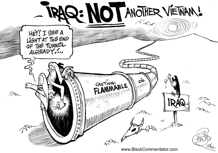 Iraq war, cartoon