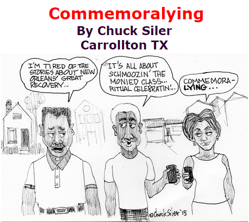 BlackCommentator.com September 10, 2015 - Issue 620: Commemoralying - Political Cartoon By Chuck Siler, Carrollton TX