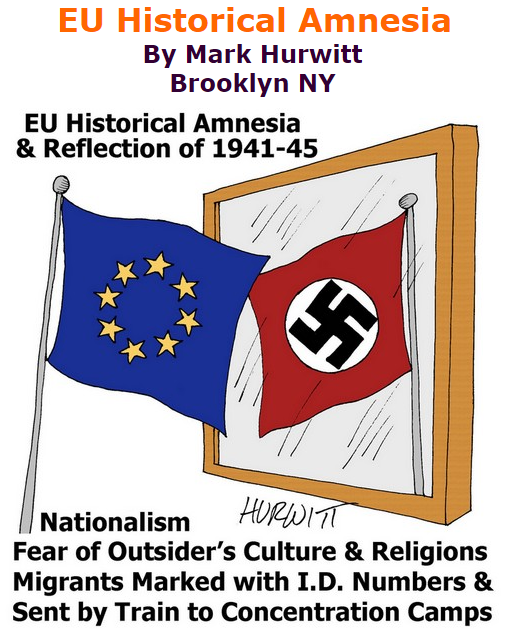 BlackCommentator.com September 10, 2015 - Issue 620: EU Historical Amnesia - Political Cartoon By Mark Hurwitt, Brooklyn NY