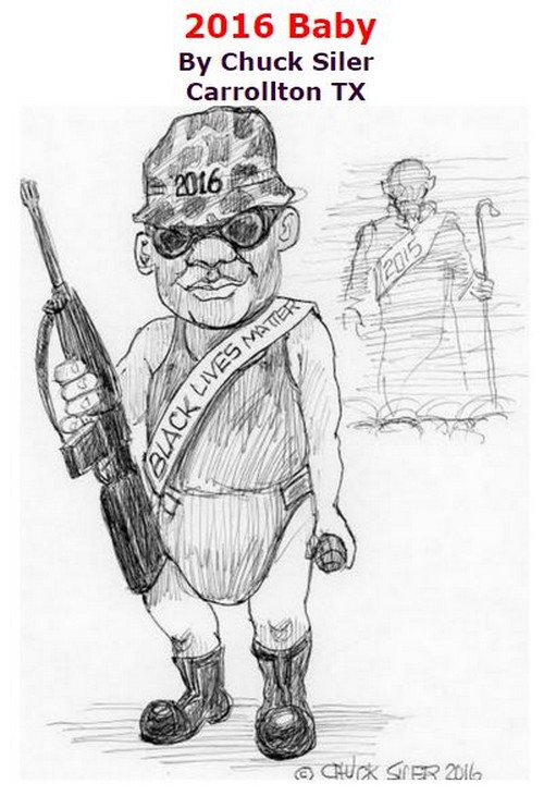 BlackCommentator.com January 07, 2016 - Issue 635: 2016 Baby - Political Cartoon By Chuck Siler, Carrollton TX