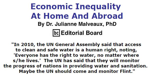 BlackCommentator.com January 28, 2016 - Issue 638: Economic Inequality At Home And Abroad By Dr. Julianne Malveaux, PhD, BC Editorial Board