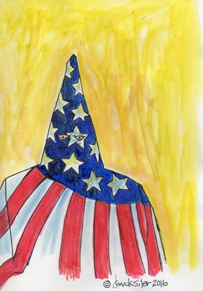 BlackCommentator.com September 08, 2016 - Issue 665: AmeriKKK . . Again - Political Cartoon By Chuck Siler, Carrollton TX