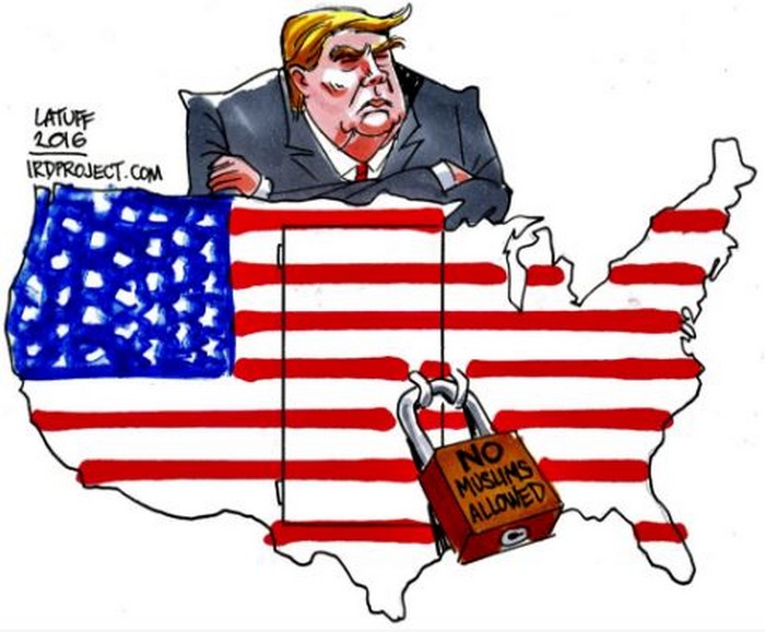BlackCommentator.com November 11, 2016 - Issue 674: America Elects a Bigot - Political Cartoon By Carlos Latuff, Rio de Janeiro Brazil