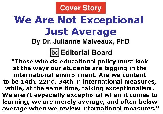 BlackCommentator.com - January 05, 2017 - Issue 680 Cover Story: We Are Not Exceptional – Just Average By Dr. Julianne Malveaux, PhD, BC Editorial Board
