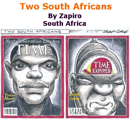 BlackCommentator.com March 16, 2017 - Issue 690: Two South Africans - Political Cartoon By Zapiro, South Africa