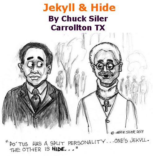 BlackCommentator.com April 27, 2017 - Issue 696: Jekyll & Hide - Political Cartoon By Chuck Siler, Carrollton TX