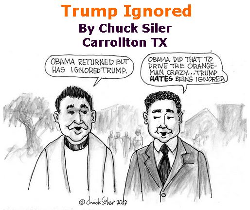 BlackCommentator.com May 04, 2017 - Issue 697: Trump Ignored - Political Cartoon By Chuck Siler, Carrollton TX