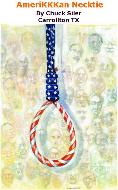 BlackCommentator.com June 08, 2017 - Issue 702: AmeriKKKan Necktie - Political Cartoon By Chuck Siler, Carrollton TX