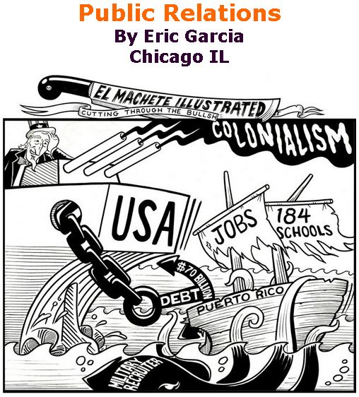 BlackCommentator.com June 22, 2017 - Issue 704: Public Relations - Political Cartoon By Eric Garcia, Chicago IL