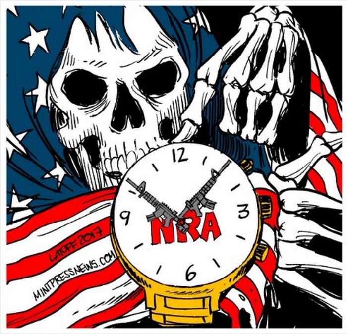 BlackCommentator.com November 16, 2017 - Issue 718: Making America Dead Again! - Political Cartoon By Carlos Latuff, Rio de Janeiro Brazil
