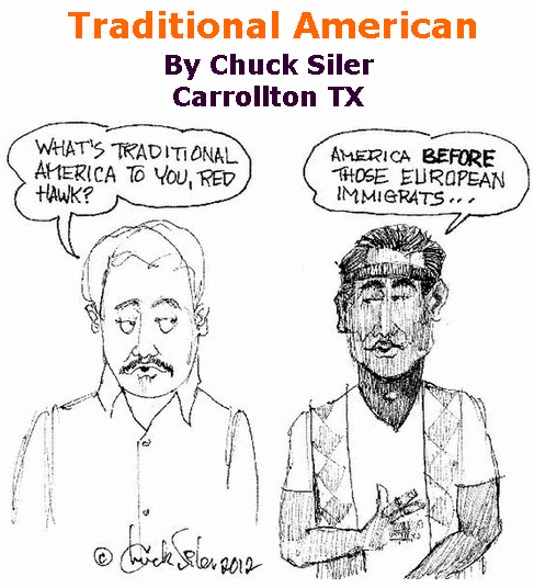 BlackCommentator.com November 23, 2017 - Issue 719: Traditional America - Political Cartoon By Chuck Siler, Carrollton TX