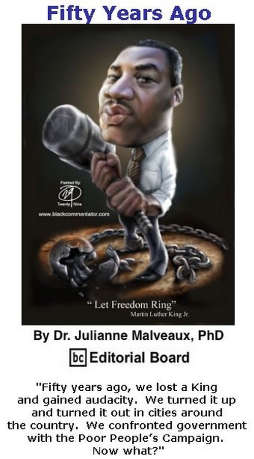 BlackCommentator.com January 11, 2018 - Issue 724: Fifty Years Ago By Dr. Julianne Malveaux, PhD, BC Editorial Board