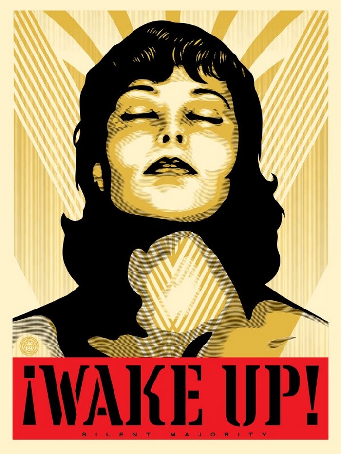 BlackCommentator.com January 25, 2018 - Issue 726: Wake Up - Art By Shepard Fairey, Los Angeles CA