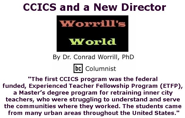 BlackCommentator.com January 25, 2018 - Issue 726: CCICS and a New Director - Worrill's World By Dr. Conrad W. Worrill, PhD, BC Columnist