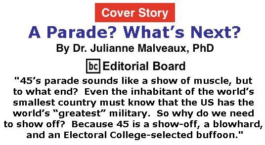 BlackCommentator.com - February 15, 2018 - Issue 729 Cover Story: A Parade? What’s Next? By Dr. Julianne Malveaux, PhD, BC Editorial Board