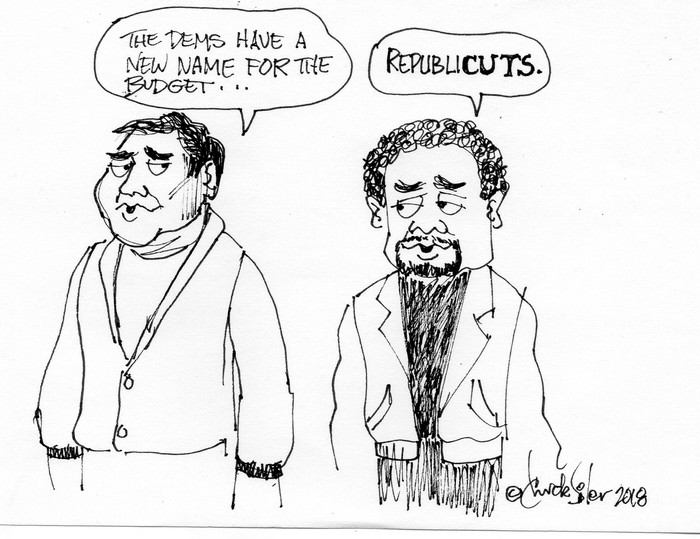 BlackCommentator.com February 22, 2018 - Issue 730: Republicuts - Political Cartoon By Chuck Siler, Carrollton TX