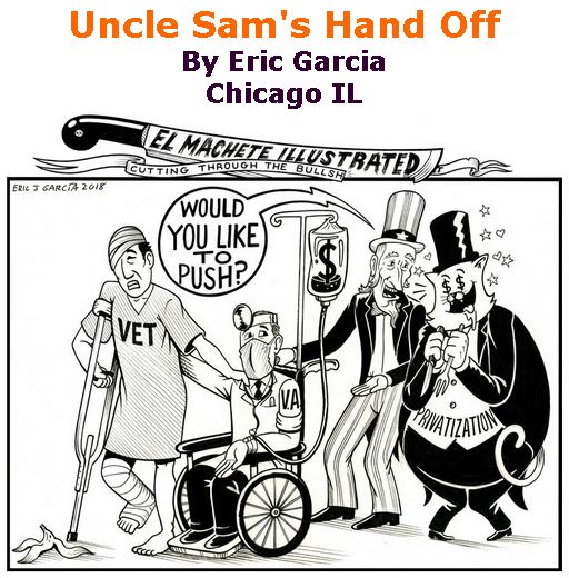 BlackCommentator.com March 08, 2018 - Issue 732: Uncle Sam's Hand Off - Political Cartoon By Eric Garcia, Chicago IL