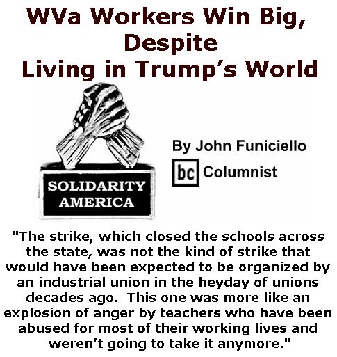 espite Living in Trump’s World - Solidarity America By John Funiciello, BC Columnist