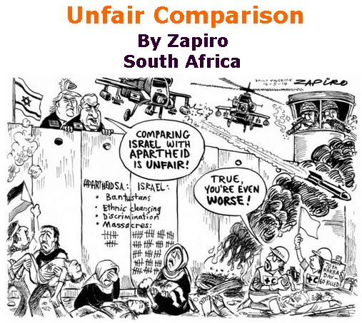 BlackCommentator.com May 24, 2018 - Issue 743: Unfair Comparison - Political Cartoon By Zapiro, South Africa