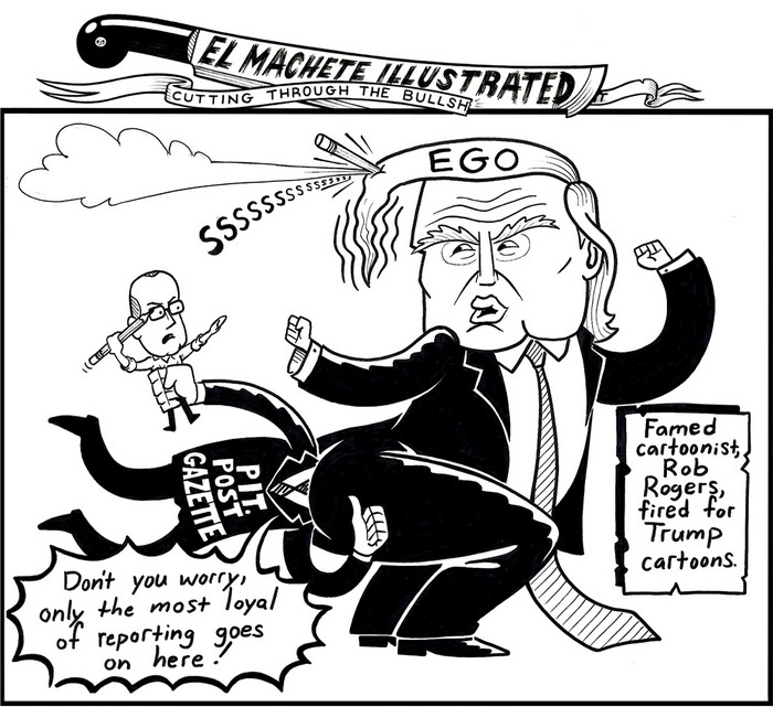 BlackCommentator.com July 19, 2018 - Issue 751: Rob Rogers - Political Cartoon By Eric Garcia, Chicago IL