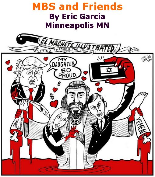 BlackCommentator.com October 25, 2018 - Issue 761: MBS and Friends - Political Cartoon By Eric Garcia, Chicago IL
