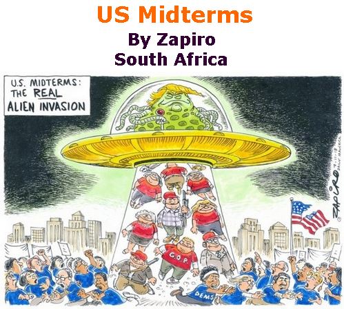 BlackCommentator.com November 08, 2018 - Issue 763: US Midterms - Political Cartoon By Zapiro, South Africa