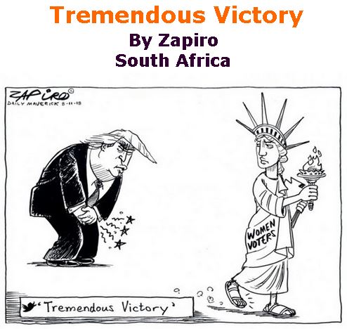 BlackCommentator.com November 15, 2018 - Issue 764: Tremendous Victory - Political Cartoon By Zapiro, South Africa