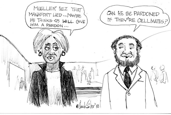 BlackCommentator.com December 13, 2018 - Issue 768: Manafort Pardon - Political Cartoon By Chuck Siler, Carrollton TX