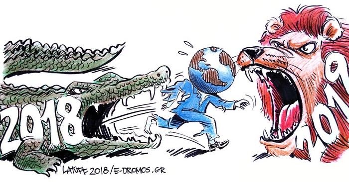 BlackCommentator.com January 10, 2019 - Issue 771: New Year Expectations - Political Cartoon By Carlos Latuff, Rio de Janeiro Brazil