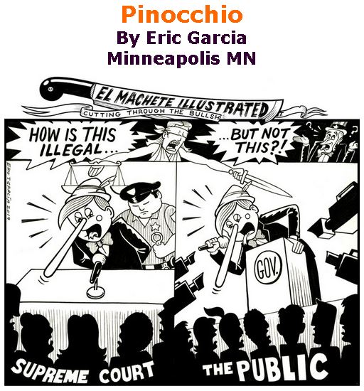 BlackCommentator.com March 07, 2019 - Issue 779: Pinocchio - Political Cartoon By Eric Garcia, Chicago IL
