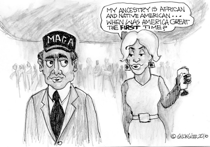BlackCommentator.com March 28, 2019 - Issue 782: MAGA? - Political Cartoon By Chuck Siler, Carrollton TX