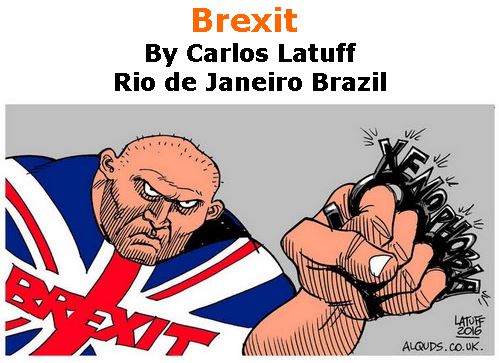 BlackCommentator.com April 04, 2019 - Issue 783: Brexit - Political Cartoon By Carlos Latuff, Rio de Janeiro Brazil