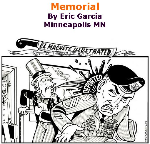 BlackCommentator.com May 30, 2019 - Issue 791: Memorial - Political Cartoon By Eric Garcia, Minneapolis MN