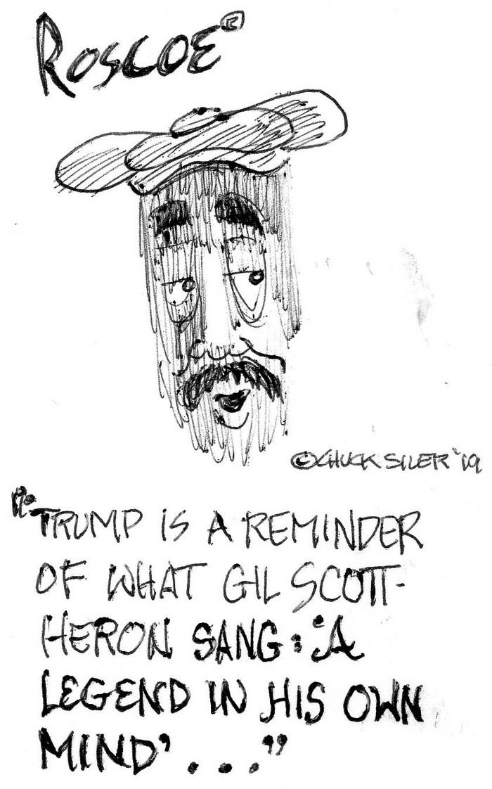 BlackCommentator.com May 30, 2019 - Issue 791: Legend of 45 - Political Cartoon By Chuck Siler, Carrollton TX
